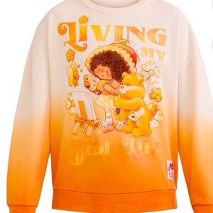 Care Bears x Strawberry Shortcake NWT Sweatshirt Large Ombre Retro Collab